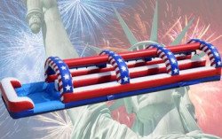 All American Double Lane Slip n Slide w Pool 