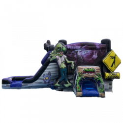 Zombie Bounce House With Slide