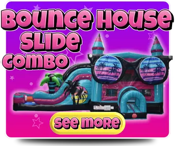 Bounce House With Slide - Do The Happy Bounce