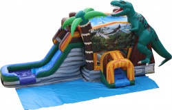 Jurassic Dinosaur Bounce House Slide Combo