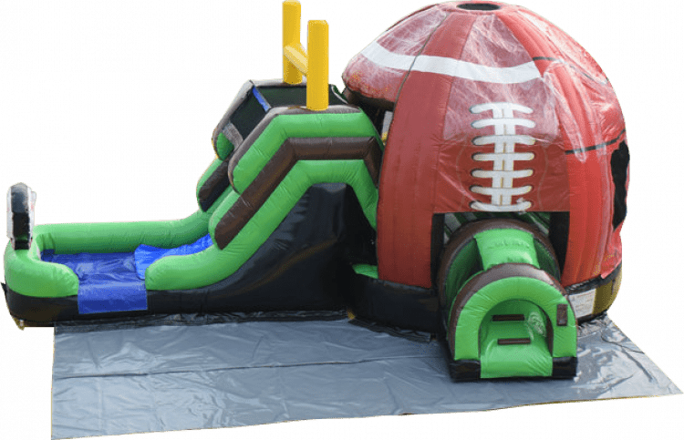 Football Bounce House Slide Combo