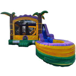 Tropical Sunset Obstacle Bounce Slide Combo