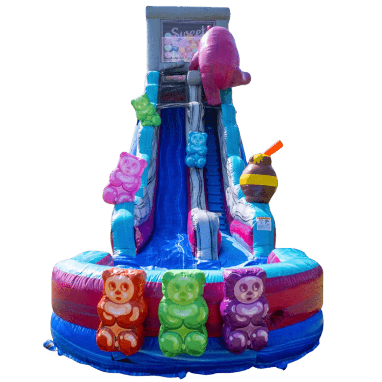 25' Gummy Bear Slide W/ Pool