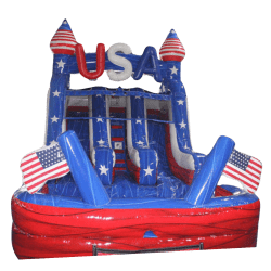 12' USA Mini Slide w/ Pool (10 & Under)