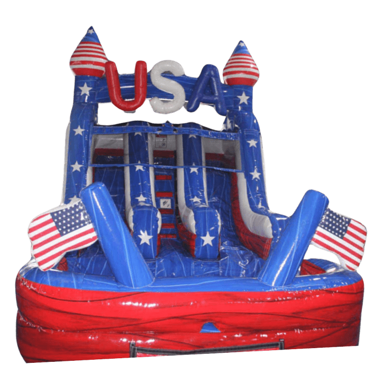 12' USA Mini Slide w/ Pool (10 & Under)