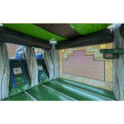 Minecraft207 1749403161 Bounce N' Craft Dual Lane Combo W/ Splash Pad