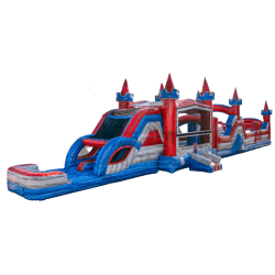 Castle20Tower202 1765195718 Castle Tower Obstacle & Dual Slide Combo