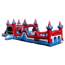 Castle20Tower203 1765195718 Castle Tower Obstacle & Dual Slide Combo
