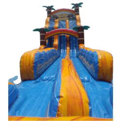 22' Dual Lane Extended Tiki Plung w/ Splash Pade