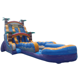 22' Dual Lane Extended Tiki Plung w/ Splash Pade