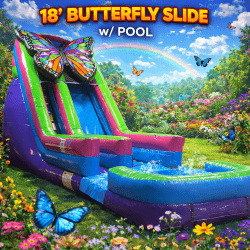 18' Butterfly Slide w/ Pool