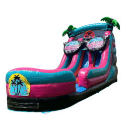 Beach20Vibes20Dual20Lane20Slide202 1744724116 18' Dual Lane Beach Vibes w/ Splash Pad