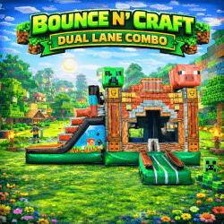 Bounce N' Craft Dual Lane Combo W/ Pool