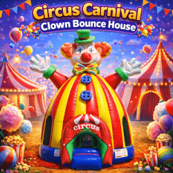 Circus Carnival Clown Bounce House
