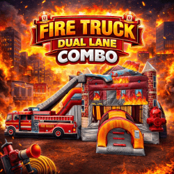 Fire Truck Dual Lane Combo