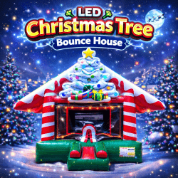 LED Christmas Tree Bounce House