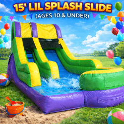 15' Lil Splash Waterslide (10 & Under)