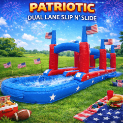 Patriotic Dual Lane Slip N Slide