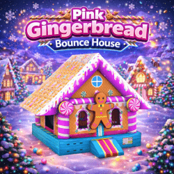 Pink Gingerbread Bounce