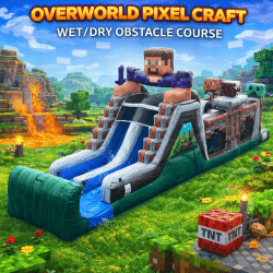 Overworld Pixel Craft Wet/Dry Obstacle Course