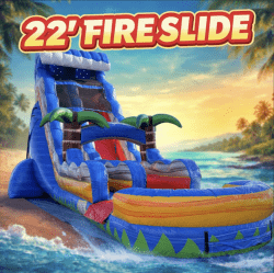 22' Fire Slide w/ Pool