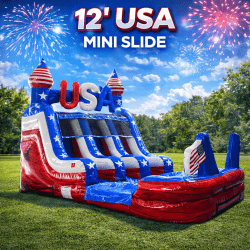 12' USA Mini Slide w/ Pool (10 & Under)