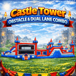 Castle Tower Obstacle & Dual Lane Combo
