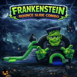 Frankenstein Bounce House With Slide