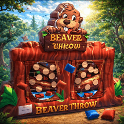 Beaver Throw Inflatable Game