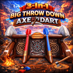 Big Throw Down Axe Dart 3 in 1