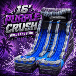 16' Purple Crush Dual Lane Slide