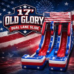 17' Old Glory Dual Lane Slide