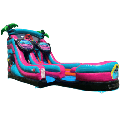 Beach20Vibes20Dual20Lane20Slide 1744724116 big 1778871768 18' Dual Lane Beach Vibes w/ Splash Pad