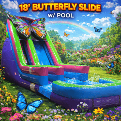 18' Butterfly Slide w/ Pool