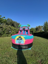 Beach20Vibes20Front 1786123072 18' Dual Lane Beach Vibes w/ Splash Pad