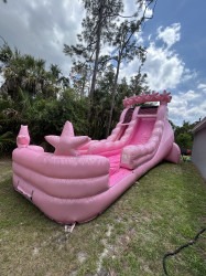 IMG 2278 1786123270 18' Pretty In Pink Slide w/ Pool