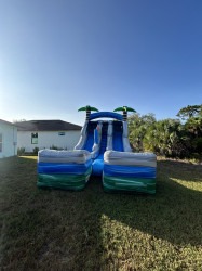 Tropical20Surf20Front 1786122283 16' Tropical Surf Dual Lane w/ Splash Pad (14 & under)