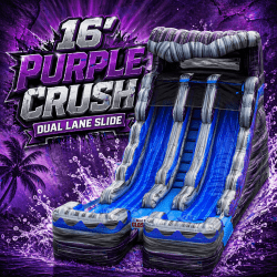 16' Purple Crush Dual Lane Slide (14 and under)